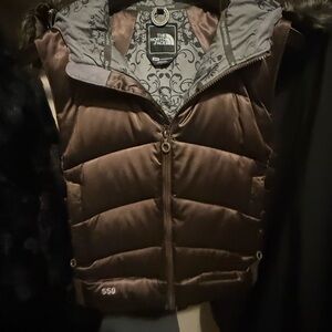 The North Face Brown Puffer Vest